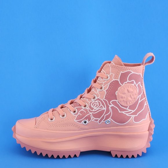 Converse Run Star Hike High 'Natasha Cloud Floral' Platform Sneakers 571877C NWT - Picture 3 of 6
